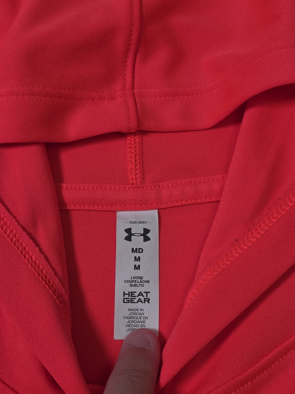 Under Armour Bundle x2 Men's MEDIUM Hoodies Blue & Red HeatGear Long Sleeve - Picture 2 of 5